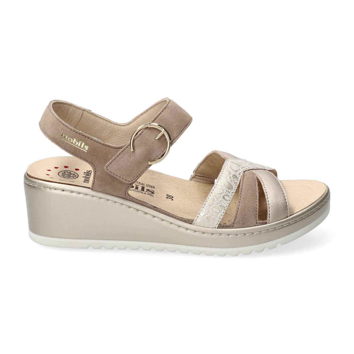 sandales femme modèle Nancia Or - Mephisto